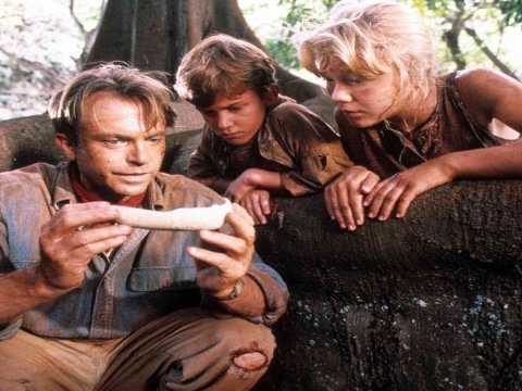 Sam Neill dalam Jurassic Park.