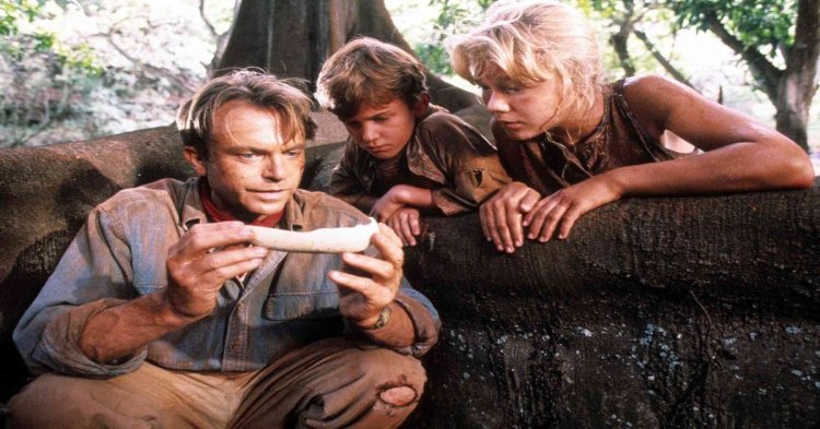 Sam Neill dalam Jurassic Park.