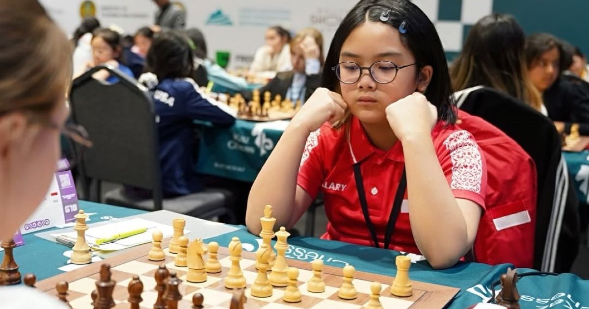 Berawal dari kelas online, Hillary Rooca Theng sukses menjadi pecatur putri U-11 peringkat ketiga dunia.(Foto: Hillary Rooca Theng)